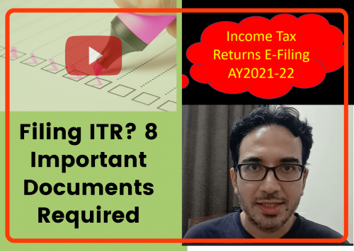 Documents Required For ITR Filing Documents Required For ITR Filing